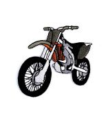 Nažehlovačka motorka cross khaki