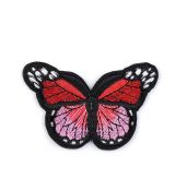 Nažehlovačka motýl malý červený až růžový