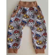 Baggy Tlapková patrola s hnědou vel.104