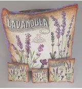 Sada 4 voňavých levandulových polštářků LAVANDULA