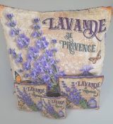 Sada 4 voňavých levandulových polštářků LAVANDE DE PROVENCE