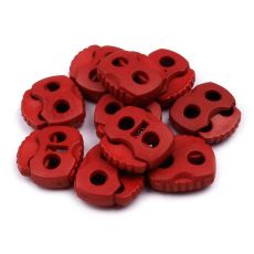 Brzdičky s dvěma dírkami 20x20 mm bordó