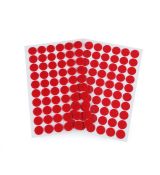 Suchý zip kolečka průměr 15mm pár červený