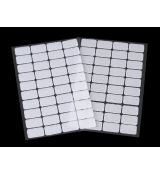 Suchý zip obdélníčky 15x25mm pár bílý