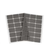 Suchý zip obdélníky 25x32mm pár šedý