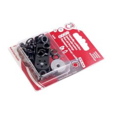 Průchodky s podložkou průměr 10mm černé
