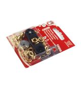 Průchodky s podložkou průměr 10mm zlaté