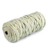 Šňůra / příze s duší Ø5 mm žlutá-růžová-mint