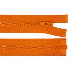 Zip kostěný 25cm  oranžový
