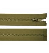 Zip kostěný 75cm khaki