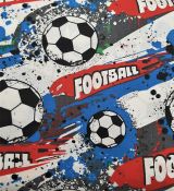 Football modročervený bavlněné plátno