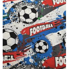 Football modročervený bavlněné plátno
