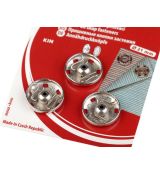Knoflíky stiskací přišívací průměr 21mm niklové