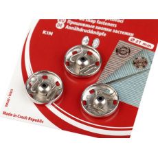 Knoflíky stiskací přišívací průměr 21mm niklové