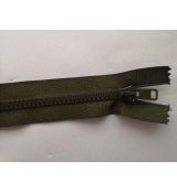 Zip kostěný 60cm tmavé khaki