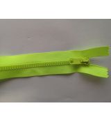 Zip kostěný 60cm neon zelený