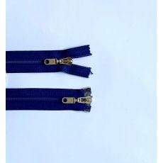 Zip spirálový dvoucestný 40cm tmavě modrý