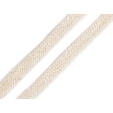 Šňůra plochá šíře 10mm režná