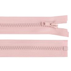 Zip kostěný 75cm pudrový